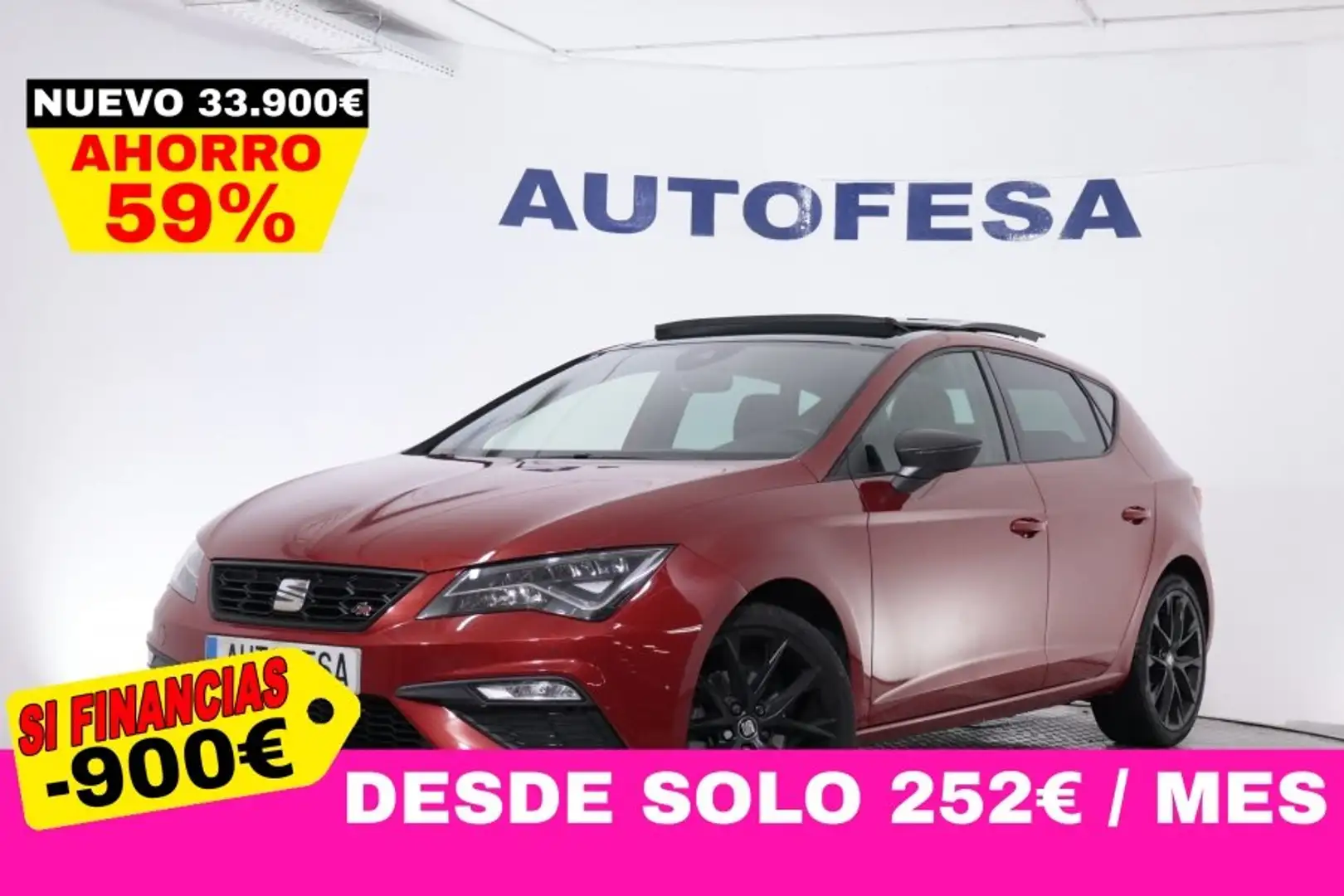 SEAT Leon 1.5 TGI GAS GNC AUTO FAST EDITION FR 130CV 5P # TE Rouge - 1