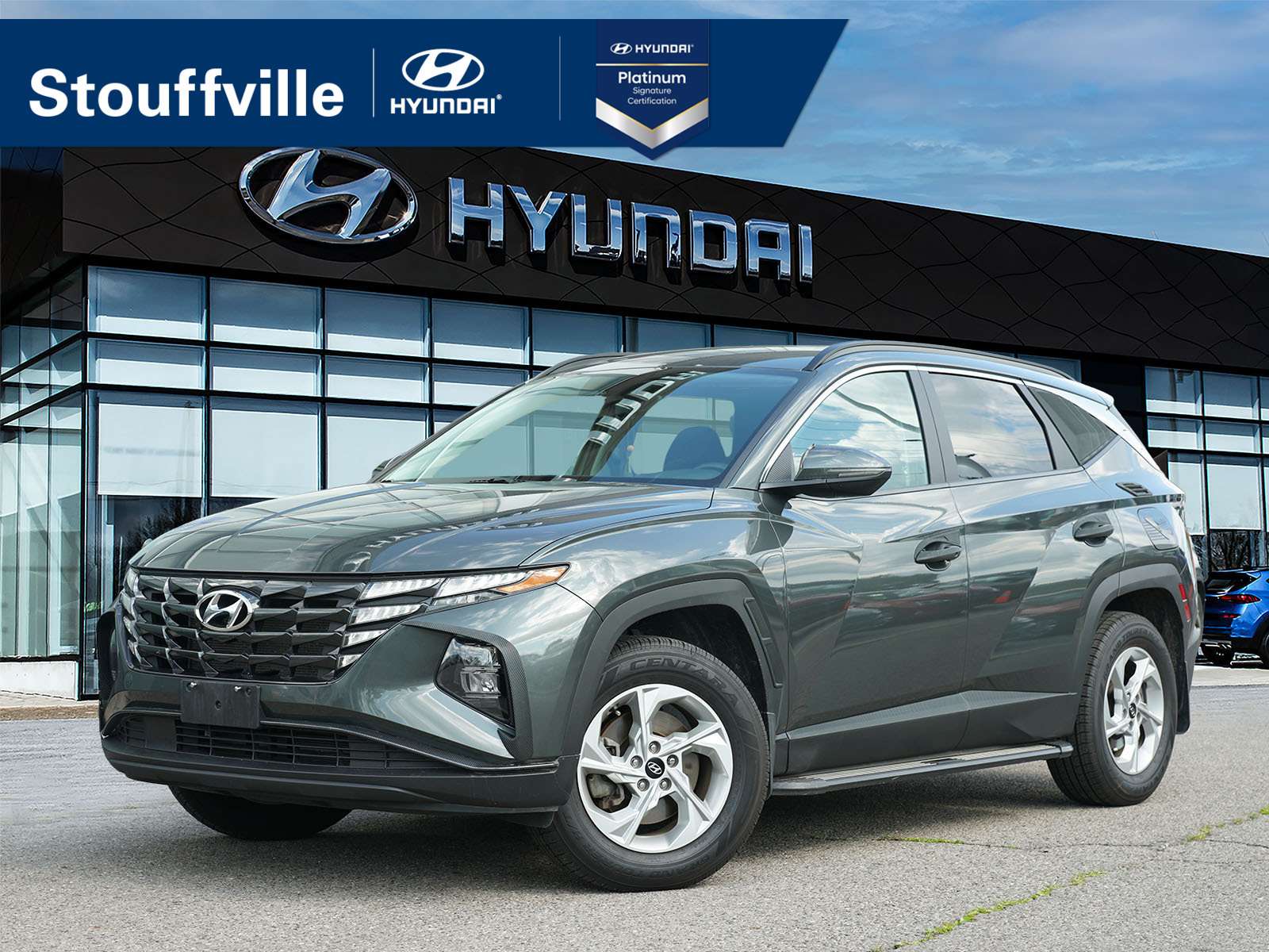 Gray 2022 Hyundai Tucson SUV / Crossover 8-Speed Automatic