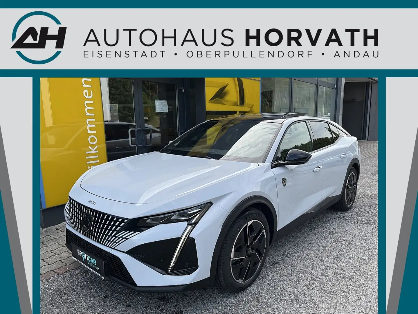 Peugeot 408 Hybrid 145 e-DCS6 GT!MATRIX LED,NAVI,KAMERA,PAN... Blanc - 1