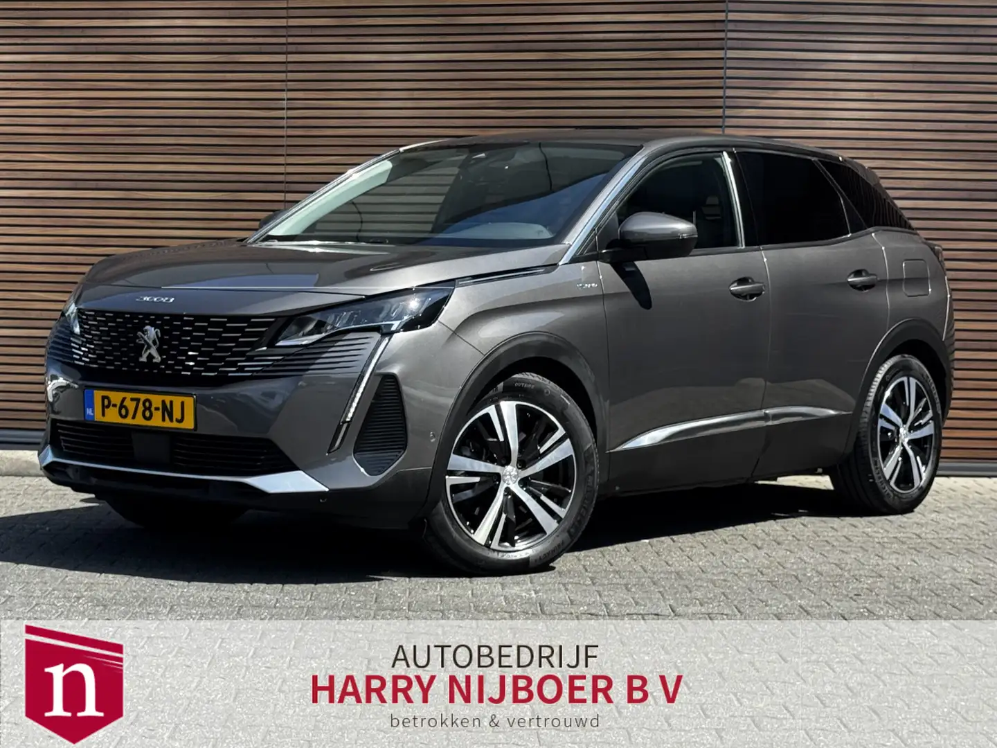 Peugeot 3008 1.6 HYbrid 225 Blue Lease Allure Camera / Navigati Grijs - 1