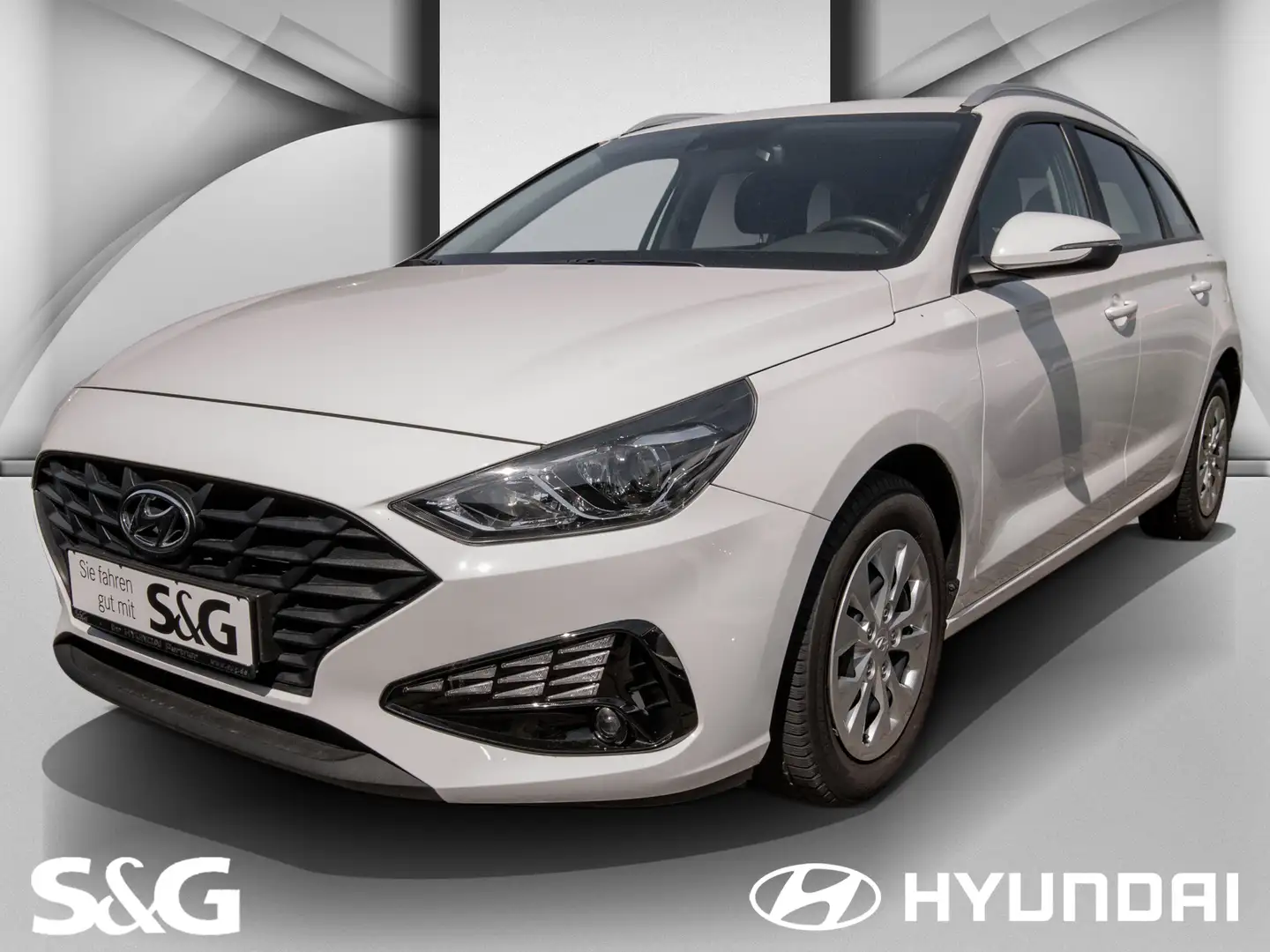 Hyundai i30 Kombi 1.0T-GDI+KLIMA+SPURHALTE+PDC+DAB+ Blanco - 1