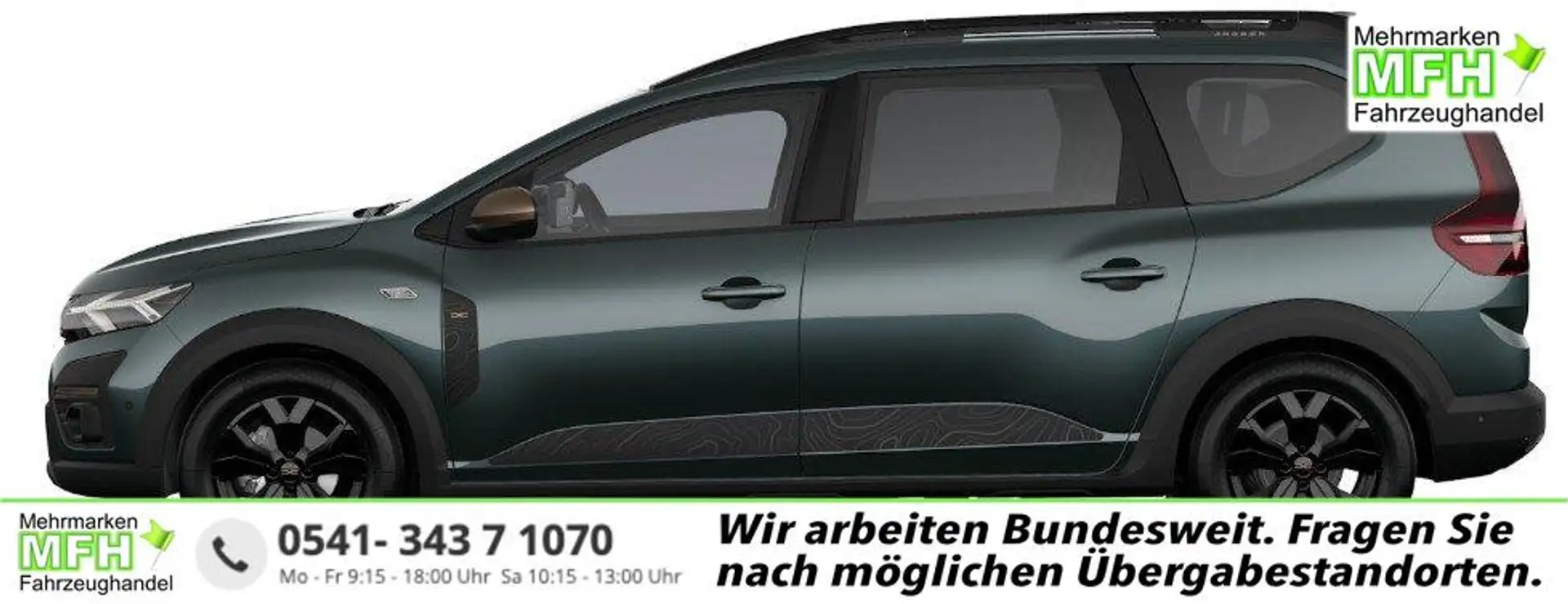 Dacia Jogger Extreme+ 5-S SHZ Hybrid 140 104 kW (141 PS), Au... Grün - 1