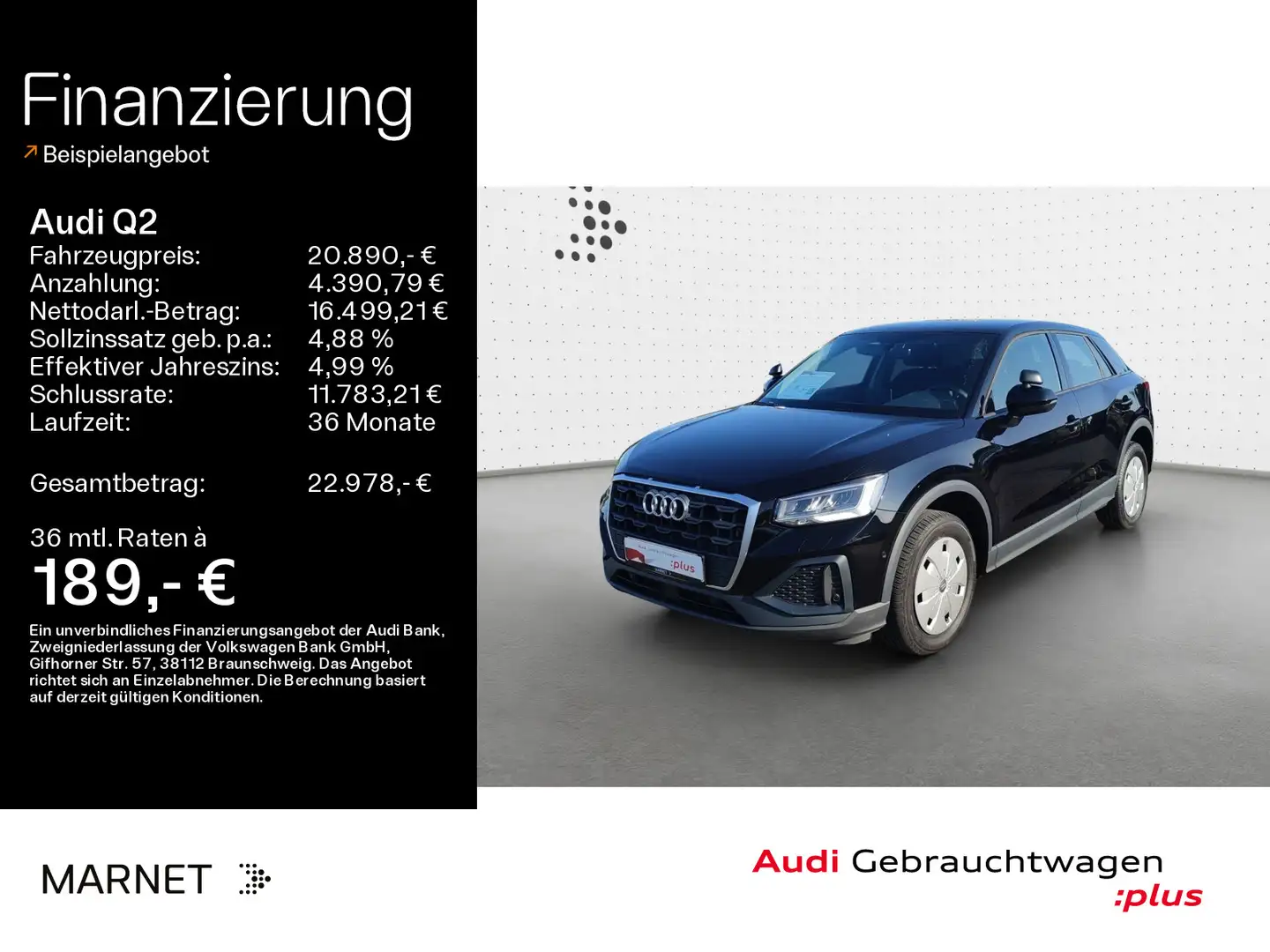 Audi Q2 30 TDI*Navi*LED*AHK*PDC*Audi Connect*Kamera*S Negro - 1