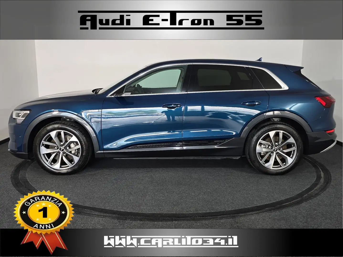 Audi e-tron 55 Business quattro cvt Bleu - 2