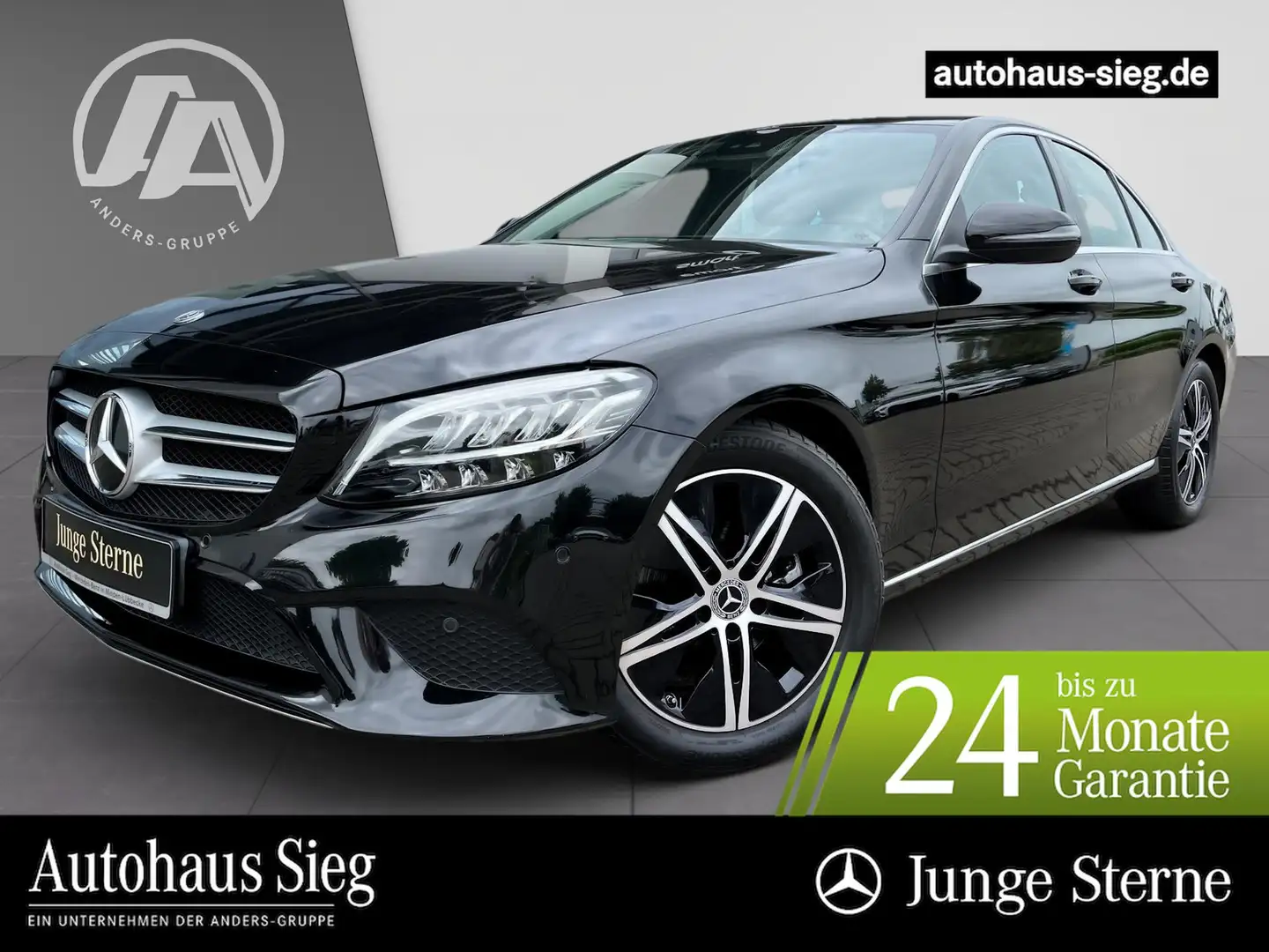 Mercedes-Benz C 200 Avantgarde+Navi+SHZ+LED+PDC+Kamera+Tempom. Zwart - 1