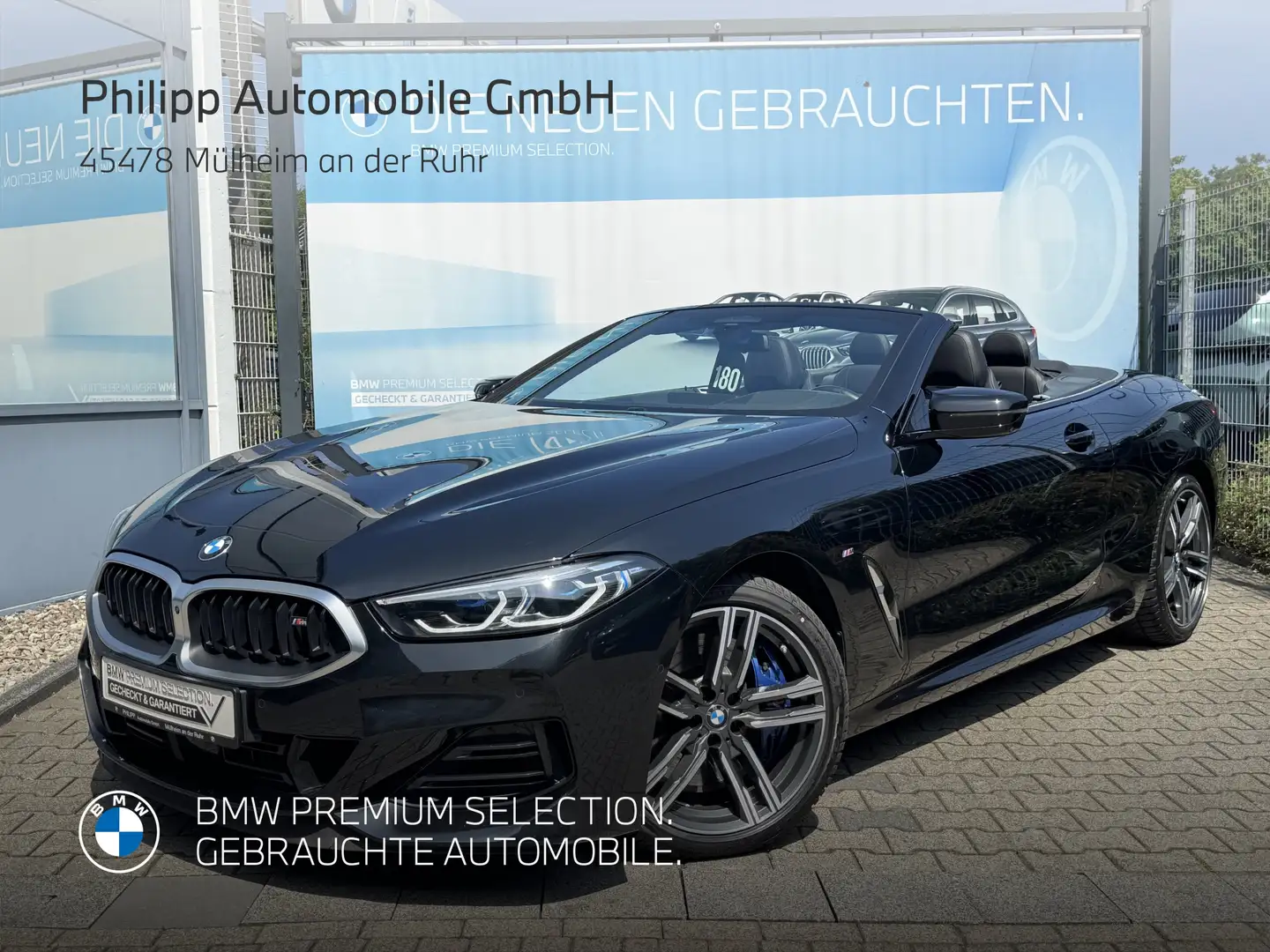BMW M850 i xDrive Cabrio LASER Sitzklima DA-Prof PA+ h&k Schwarz - 2