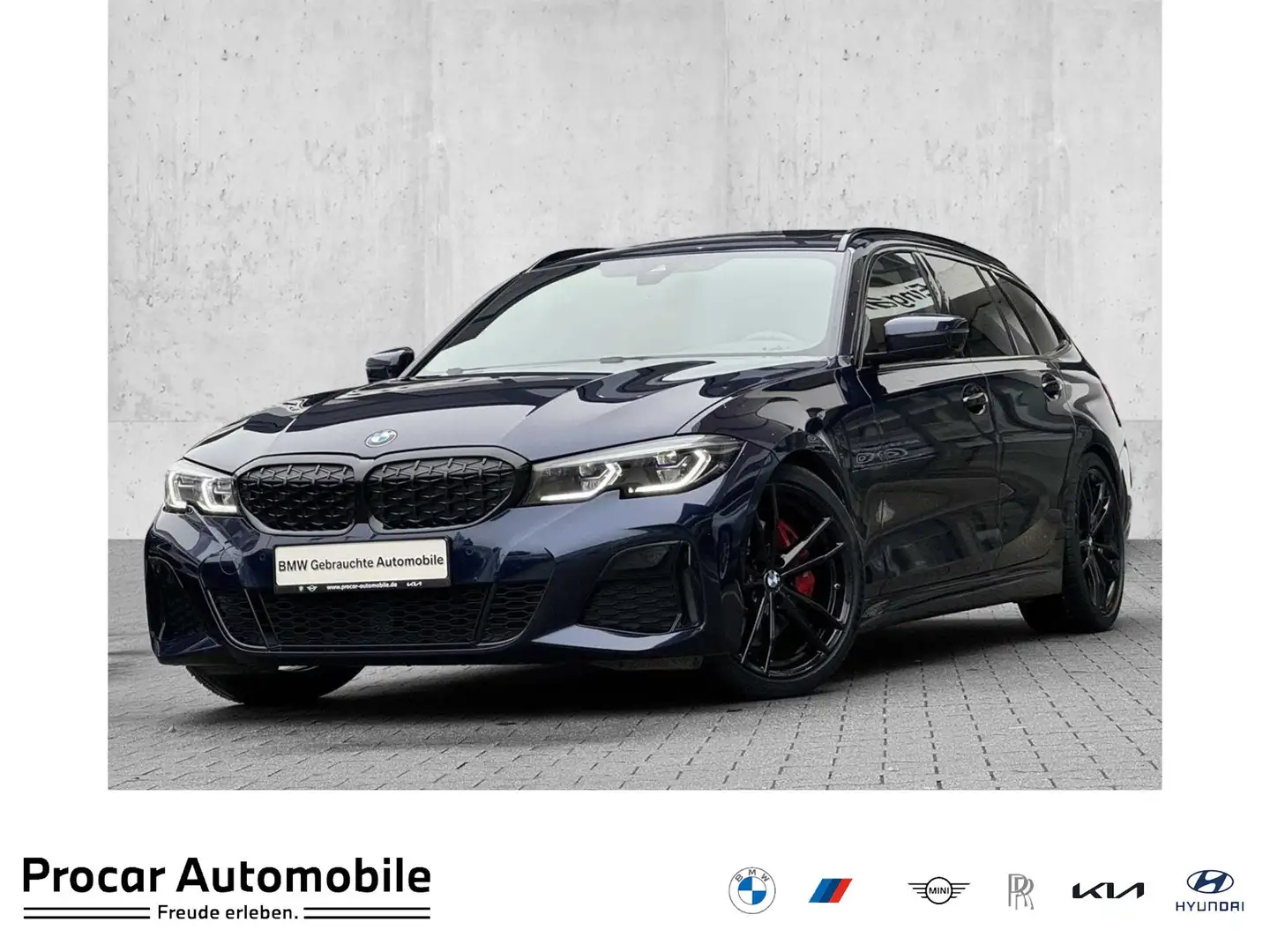 BMW 340 M340d xDrive Touring Laser DA PA Pano H/K 19"LM Modrá - 1