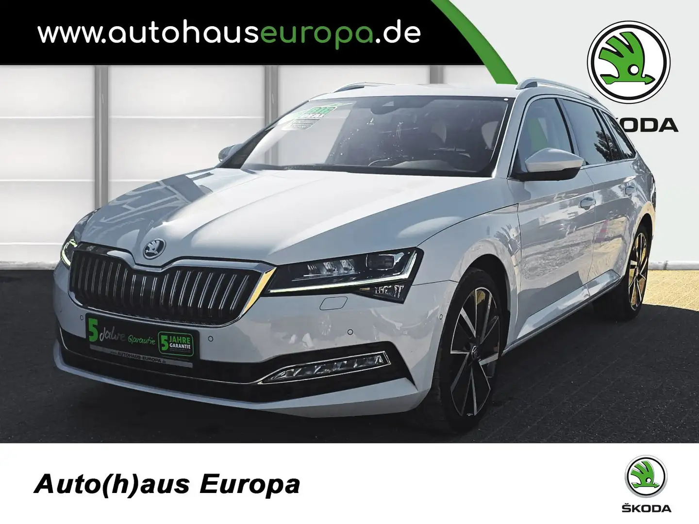 Skoda Superb Combi 2.0 TSI DSG 4x4 Style  AHK ACC Kam360 Navi 4 Weiß - 1