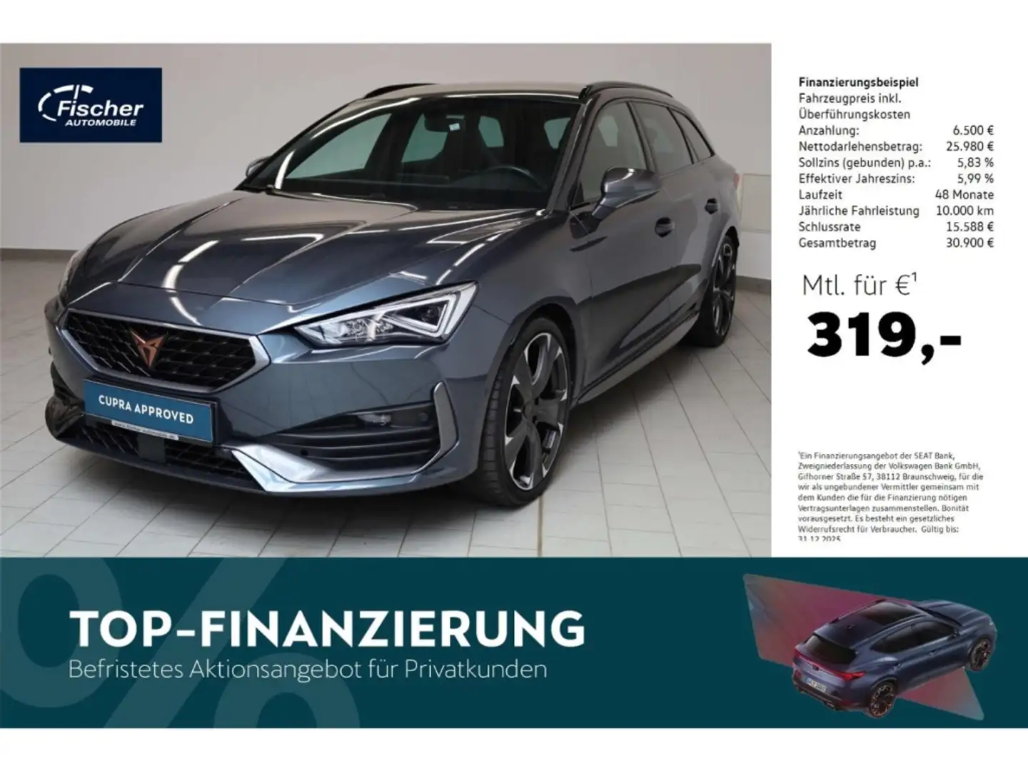 CUPRA Leon Sportstourer 2.0 TSI 4Drive VZ Grau - 1
