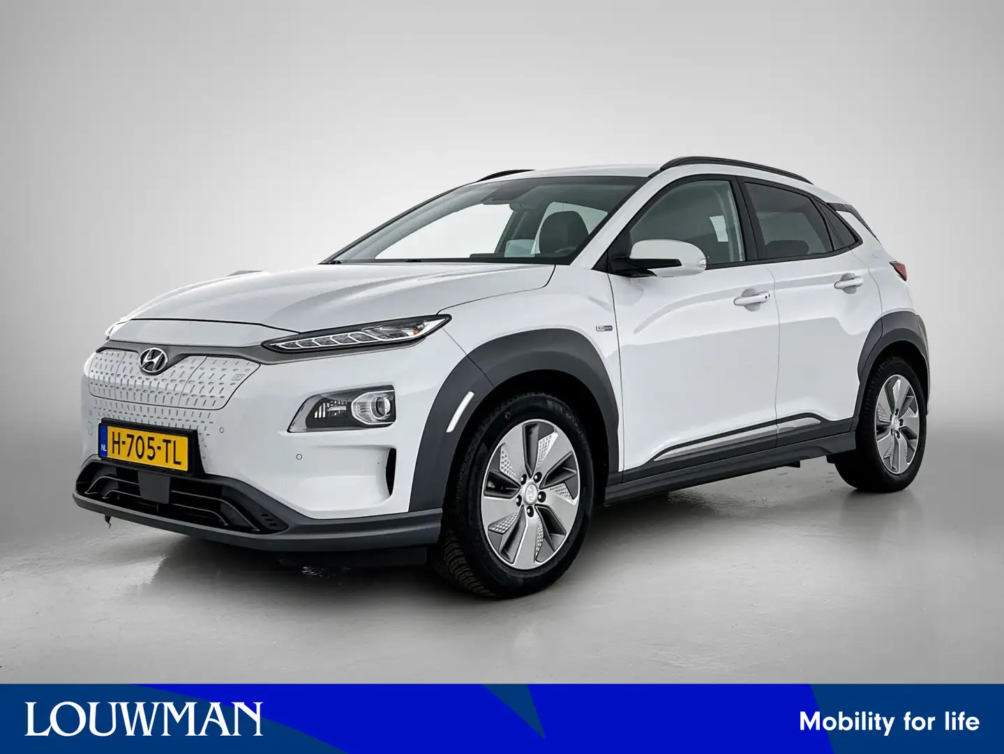 Hyundai KONA EV Premium 64 kWh | 3-Fase | Vol Leder | Elektrisc Wit - 1