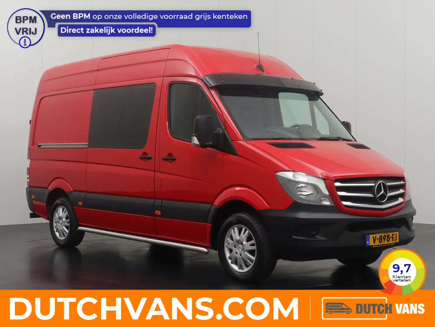 Mercedes-Benz Sprinter 316CDI Automaat L2H2 Dubbele Cabine | Euro 6 | Air Rood - 1