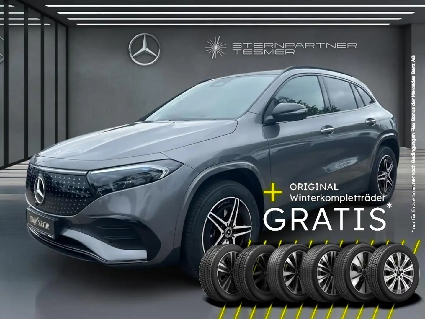 Mercedes-Benz EQA 300 4M +AMG+Night+MBUX+PANO+KAMERA+360°+HuD Grey - 2