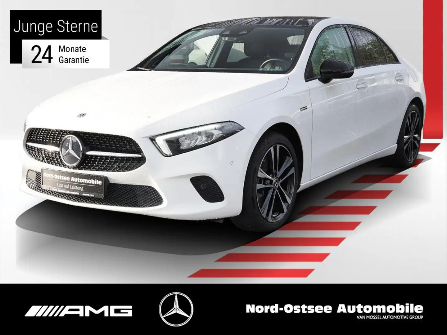 Mercedes-Benz A 250 e LIMO PROGRESSIVE KAMERA PANO BURMESTER Blanc - 1