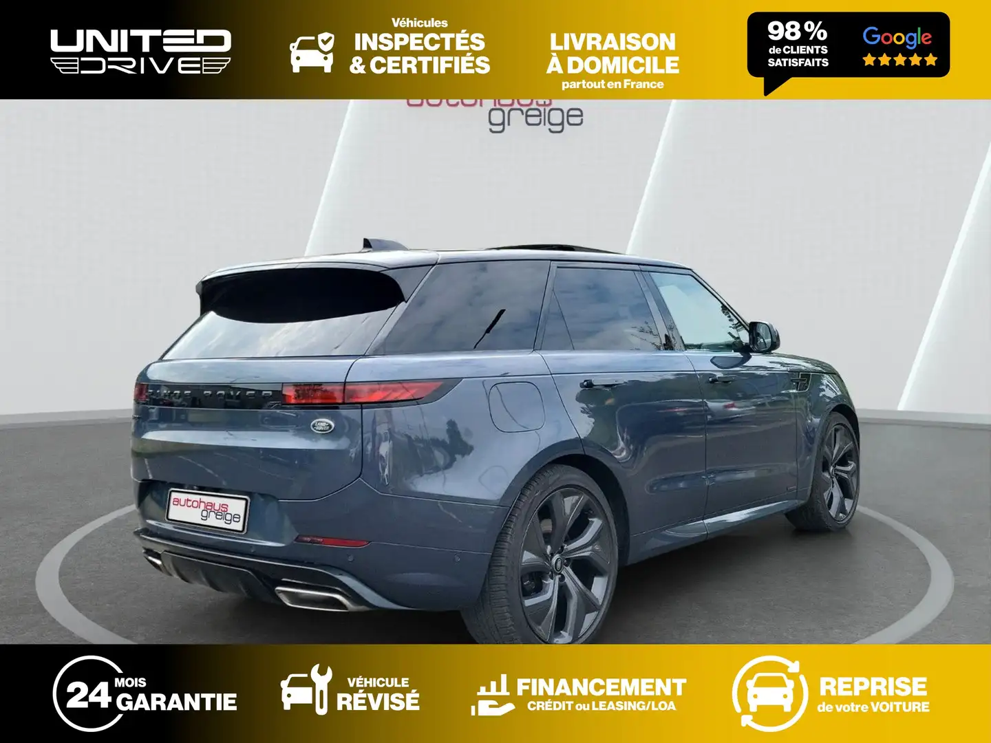 Land Rover Range Rover Sport P510 AUTOBIOGRAPHY 510CV Gris - 2