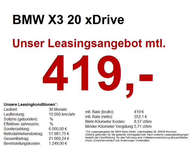 BMW X3 20 xDrive M Sportpaket