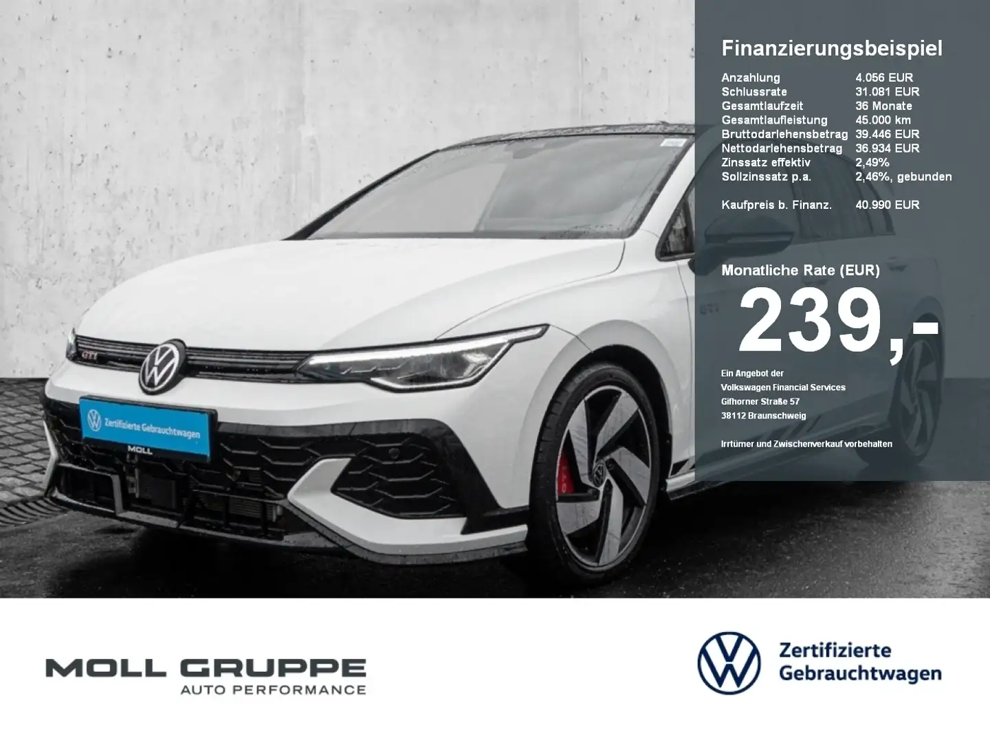 Volkswagen Golf GTI 2.0 TSI DSG Clubsport Schwarz - 1