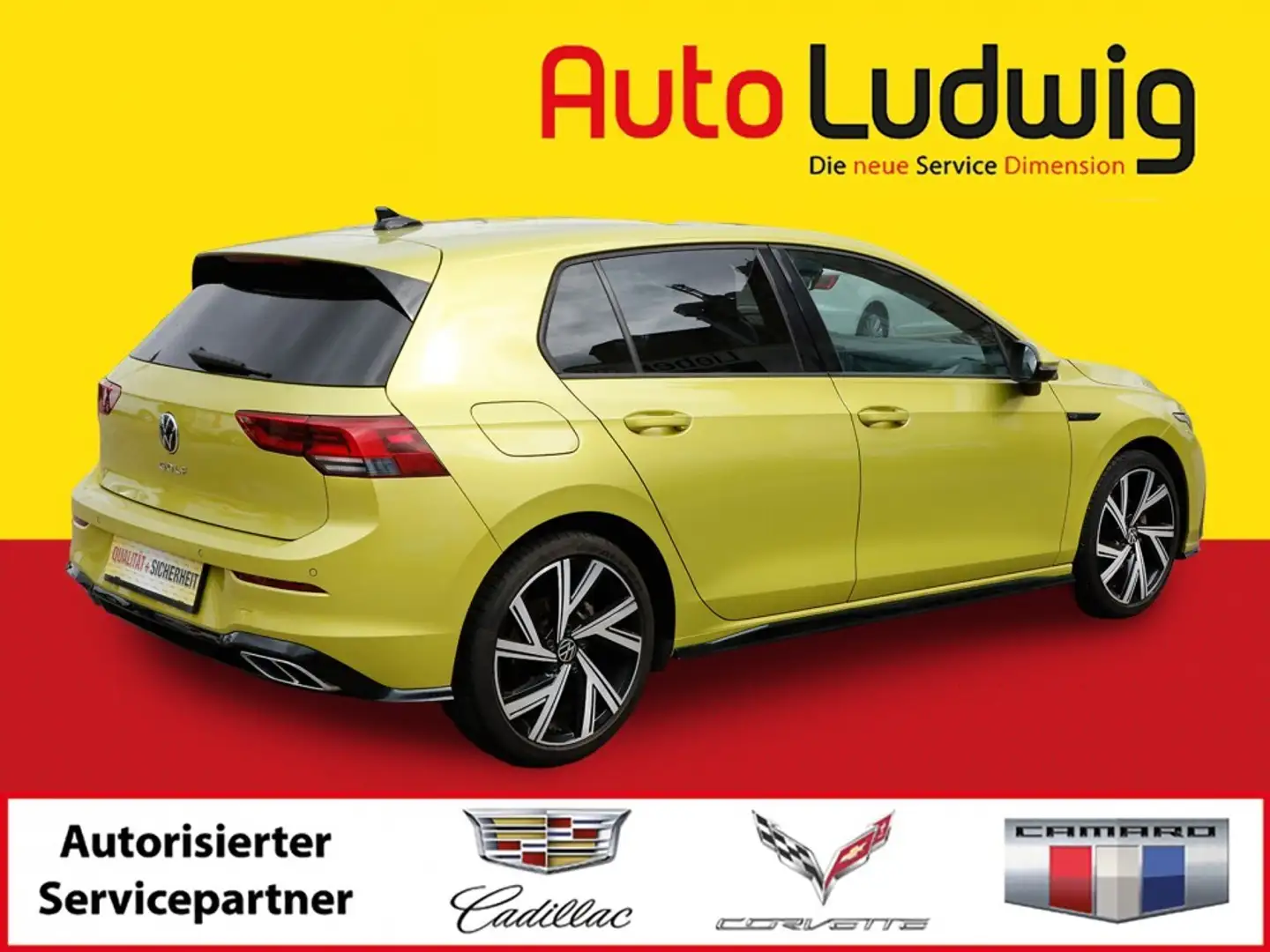 Volkswagen Golf R -LINE 1,5 TSI ACT*NAVI*LED*SHZ*PDC*PANORAMA*TEM... Gelb - 2