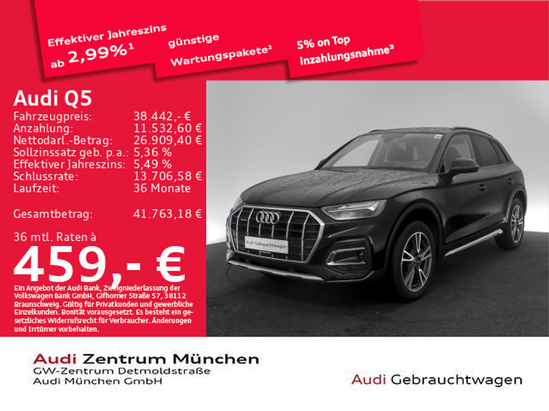 Audi Q5 45 TFSI qu. S tronic advanced Navi+/Kamera