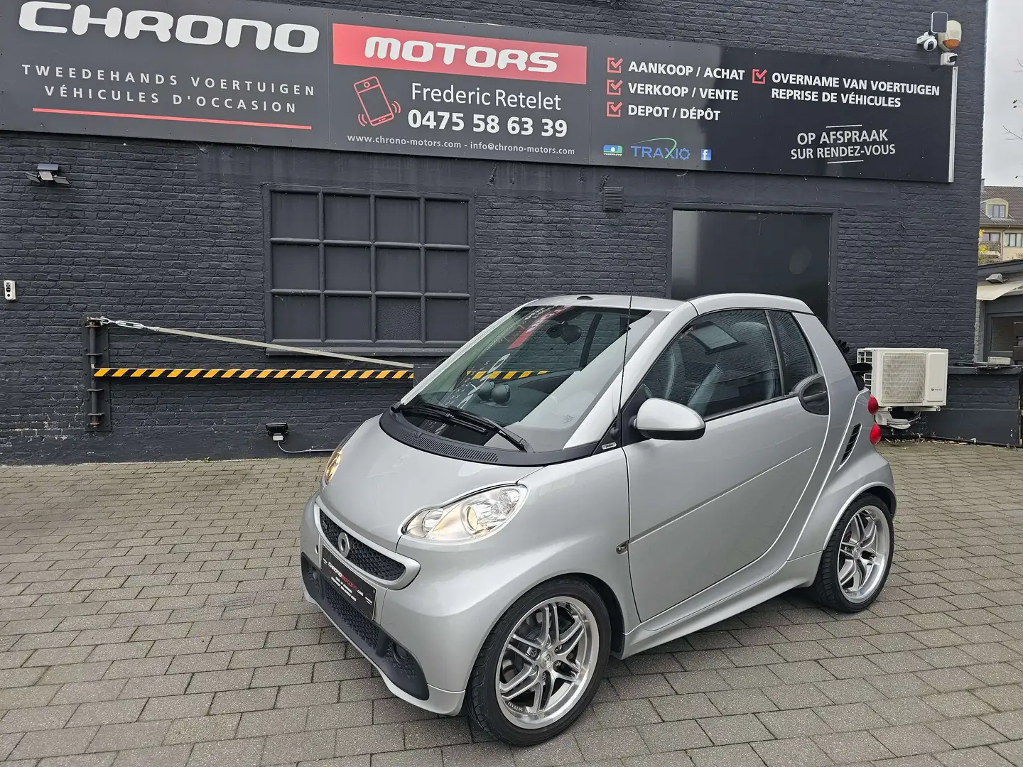 smart forTwo Cabriolet Brabus Cuir Gps B-Auto 84 CV Garantie Argent - 1