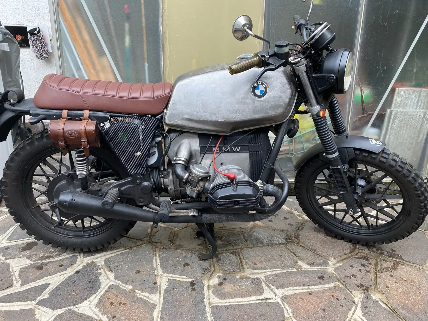 BMW R 45 cafe racer Argintiu - 1