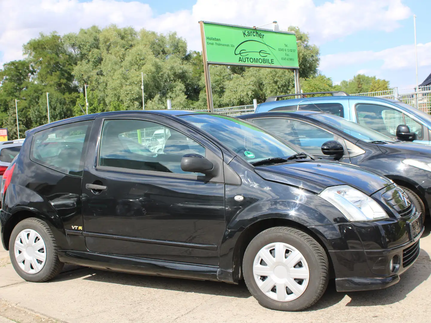Citroen C2 VTR Plus*Klima*HUneu*1.Hand* Schwarz - 1