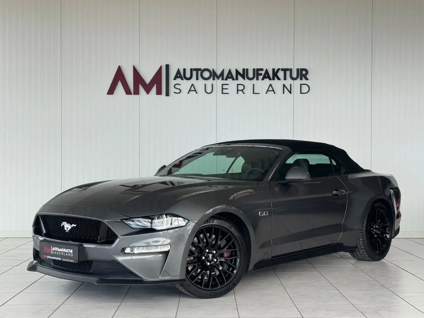 Ford Mustang GT 5.0 Convertible *MagneRide*1.Hand*B&O Gris - 2