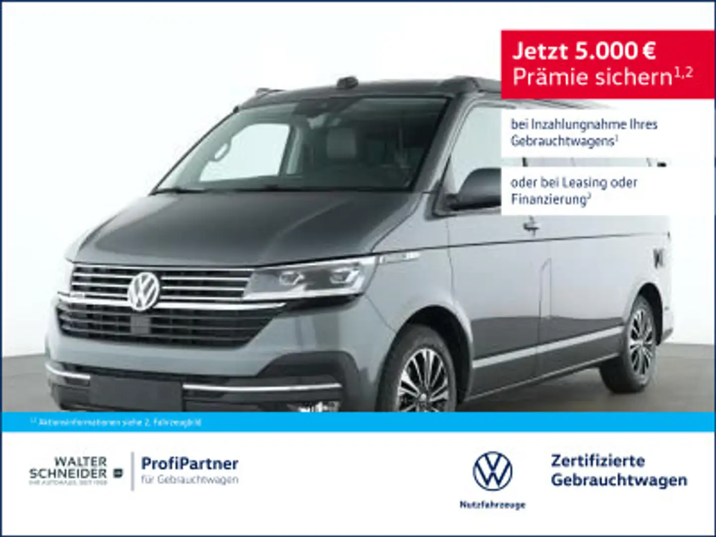 Volkswagen T6.1 California 2.0 TDI DSG 4M Ocean AHK Navi Szary - 1