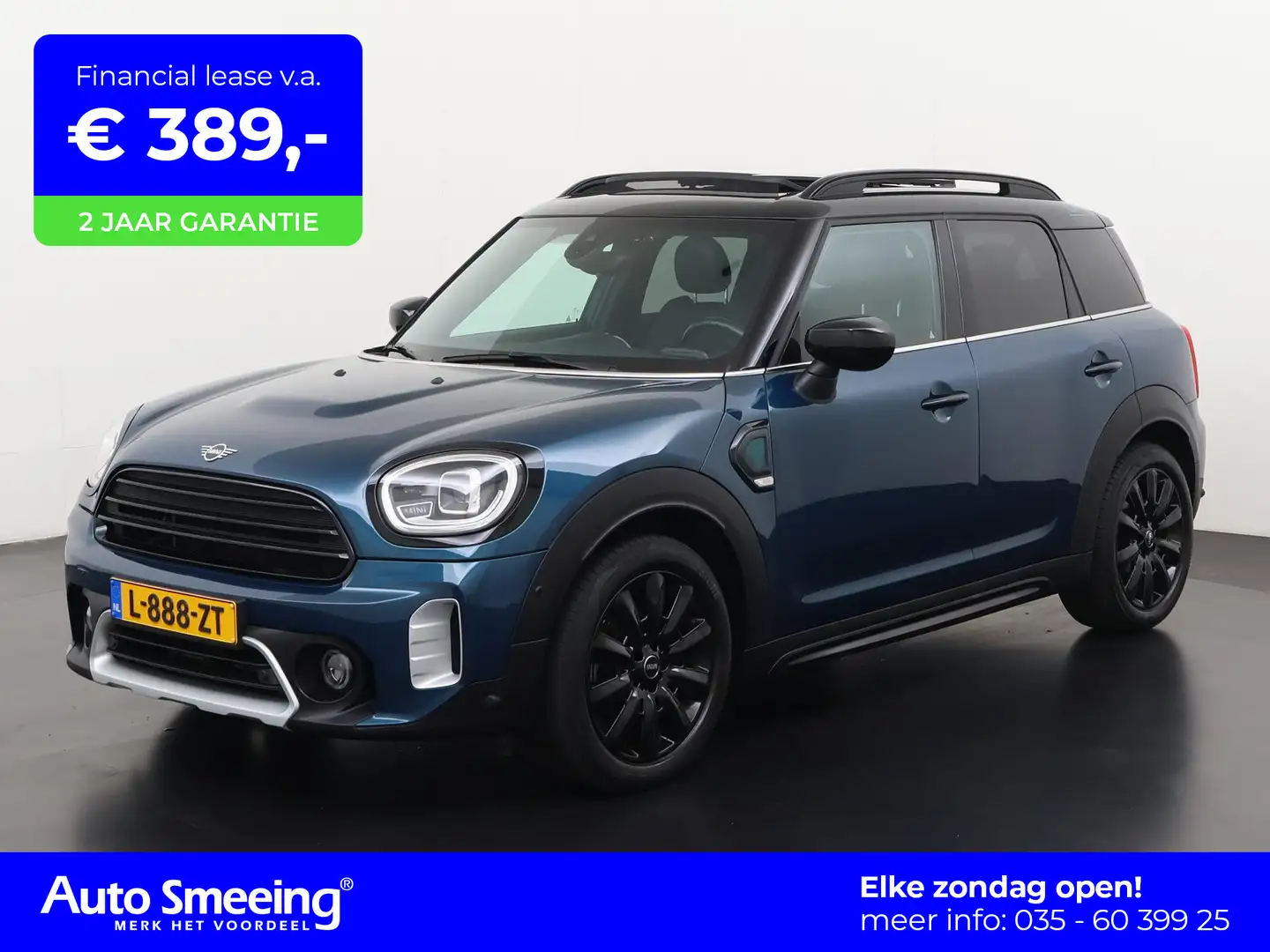 MINI Cooper Countryman Mini 1.5 Boardwalk Edition | Panoramadak | Leder | Blauw - 1