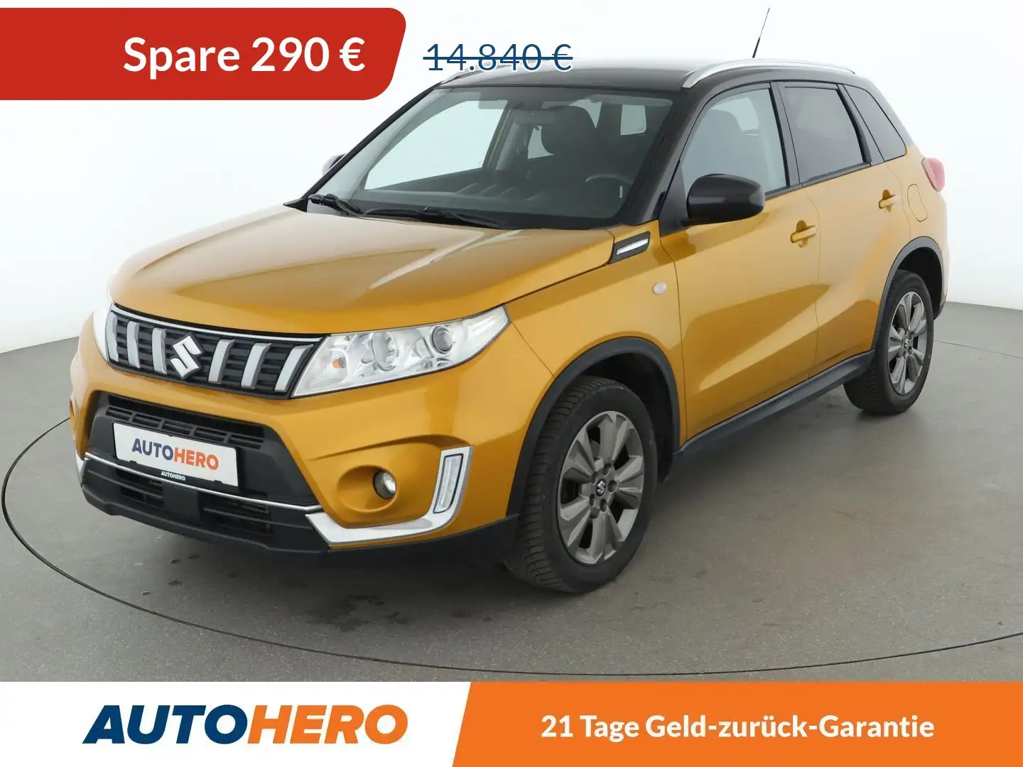 Suzuki Vitara 1.0 BoosterJet Comfort Aut*NAVI*TEMPO*CA*SHZ* Gelb - 1