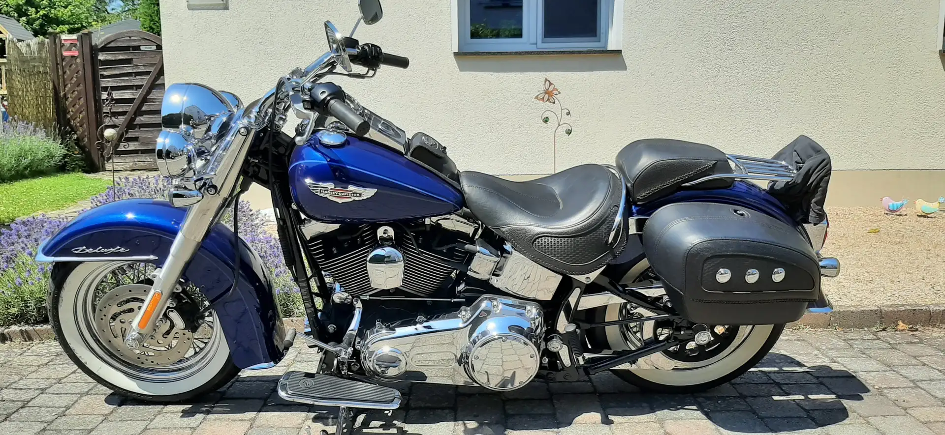 Harley-Davidson Deluxe FLSTN Blau - 1