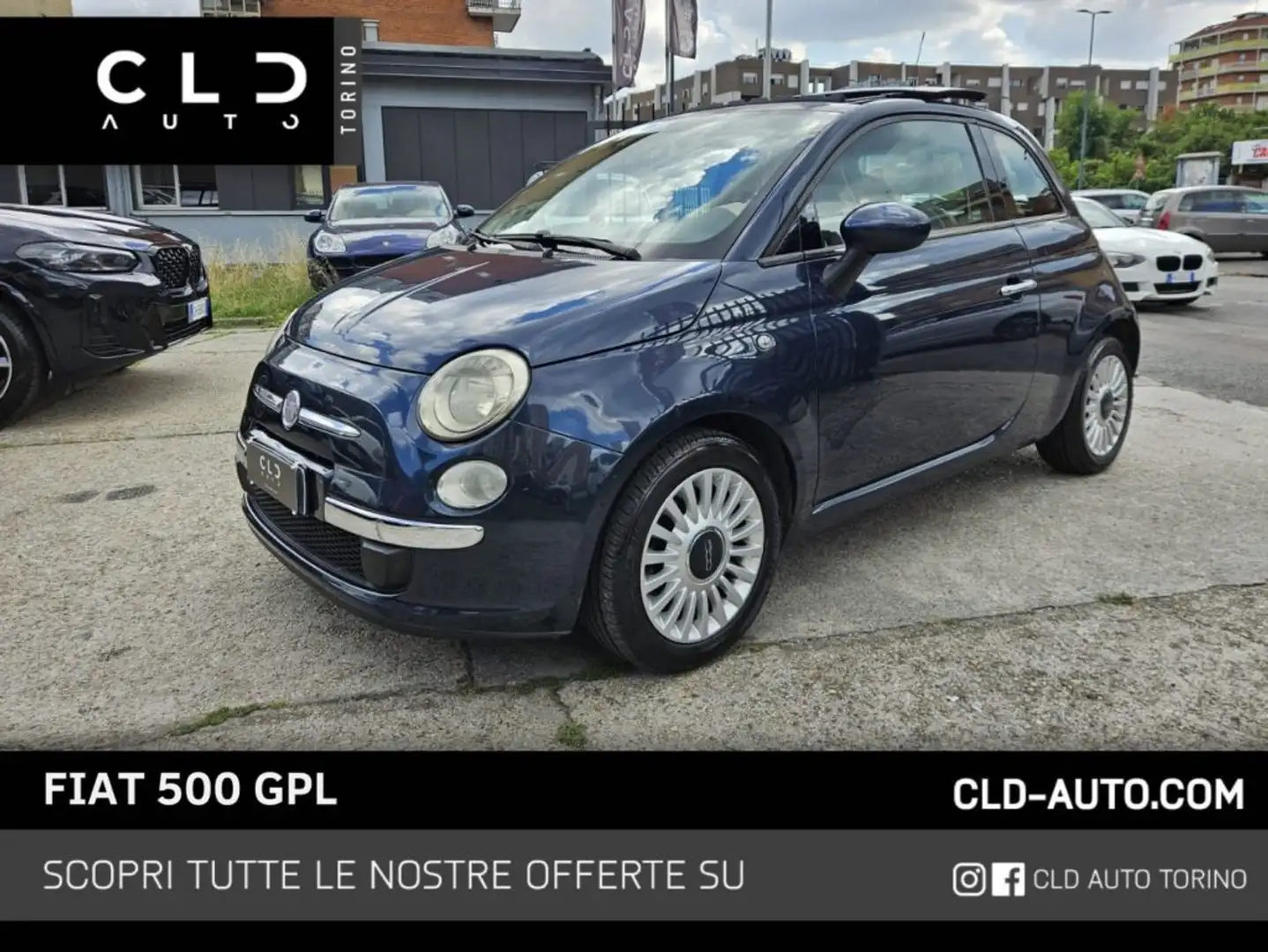 Fiat 500 1.2 GPL Синій - 1