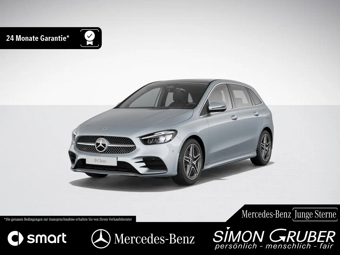 Mercedes-Benz B 200 AMG Line Pano Distronic 360 EasyPack AHK Silber - 1