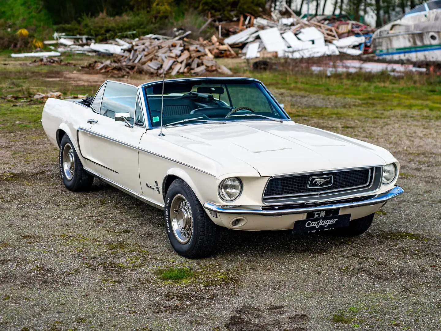 Ford Mustang Cabriolet Blanc - 1