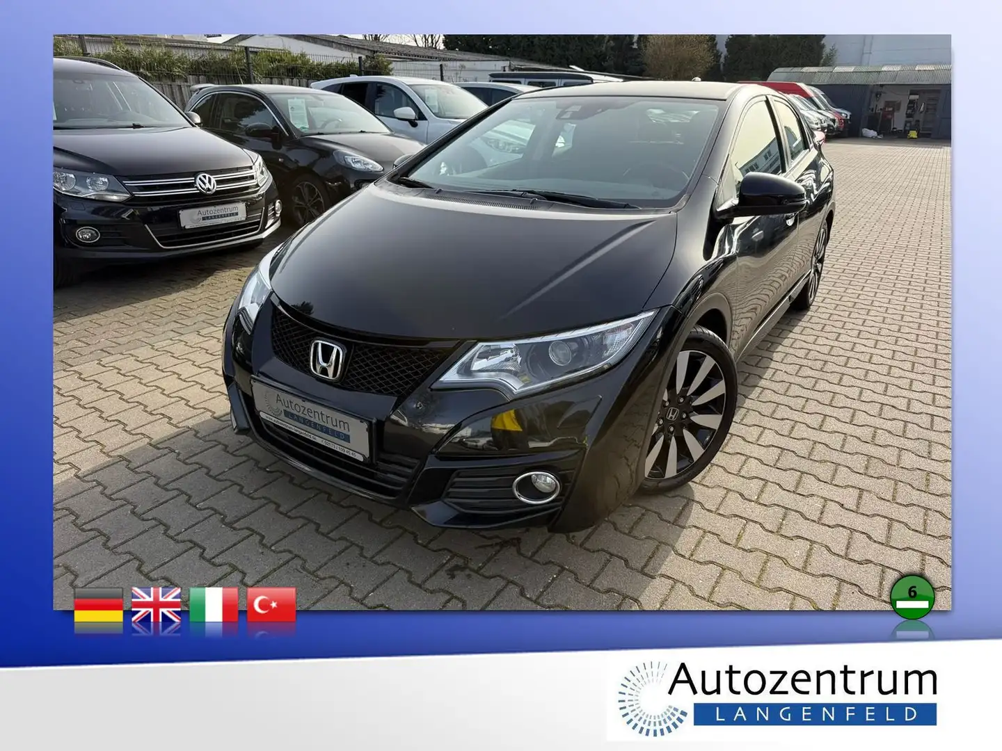 Honda Civic 1.8 Automatik Elegance *NAVI*LED* Schwarz - 1