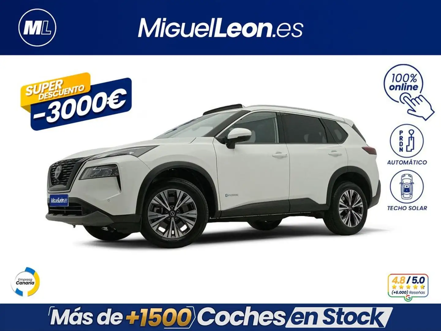 Nissan X-Trail 5pl 1.5T VC 120kW MHEV 4x2 N-Connecta Blanco - 1
