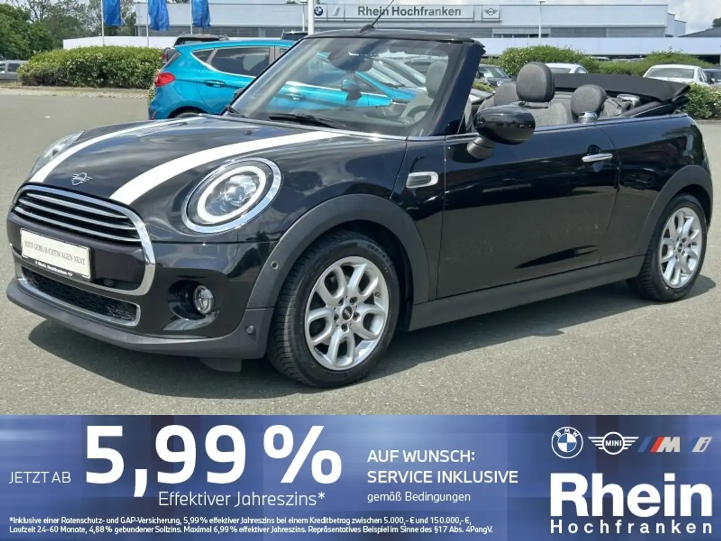 MINI Cooper Cabrio CHILI LED NAVI H/K APPLECARPLAY Schwarz - 1