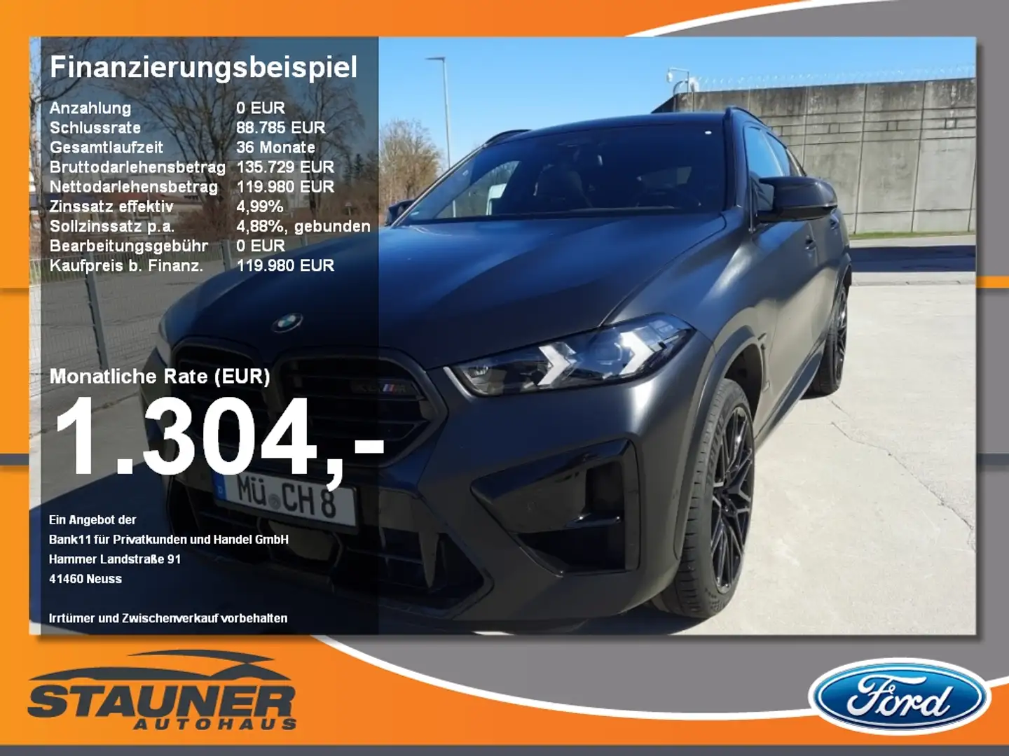 BMW X6 M Competition Facelift Akrapovic Abgasanlage Black - 1