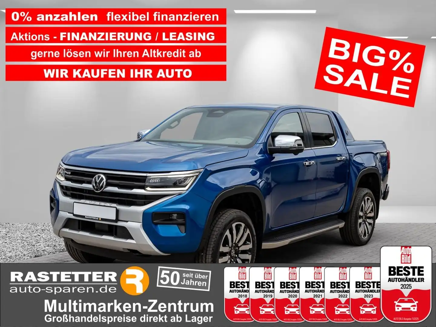 Volkswagen Amarok 3.0 TDI Aventura Standhzg+21Z+AHK+Leder+Harman+Mat Bleu - 1