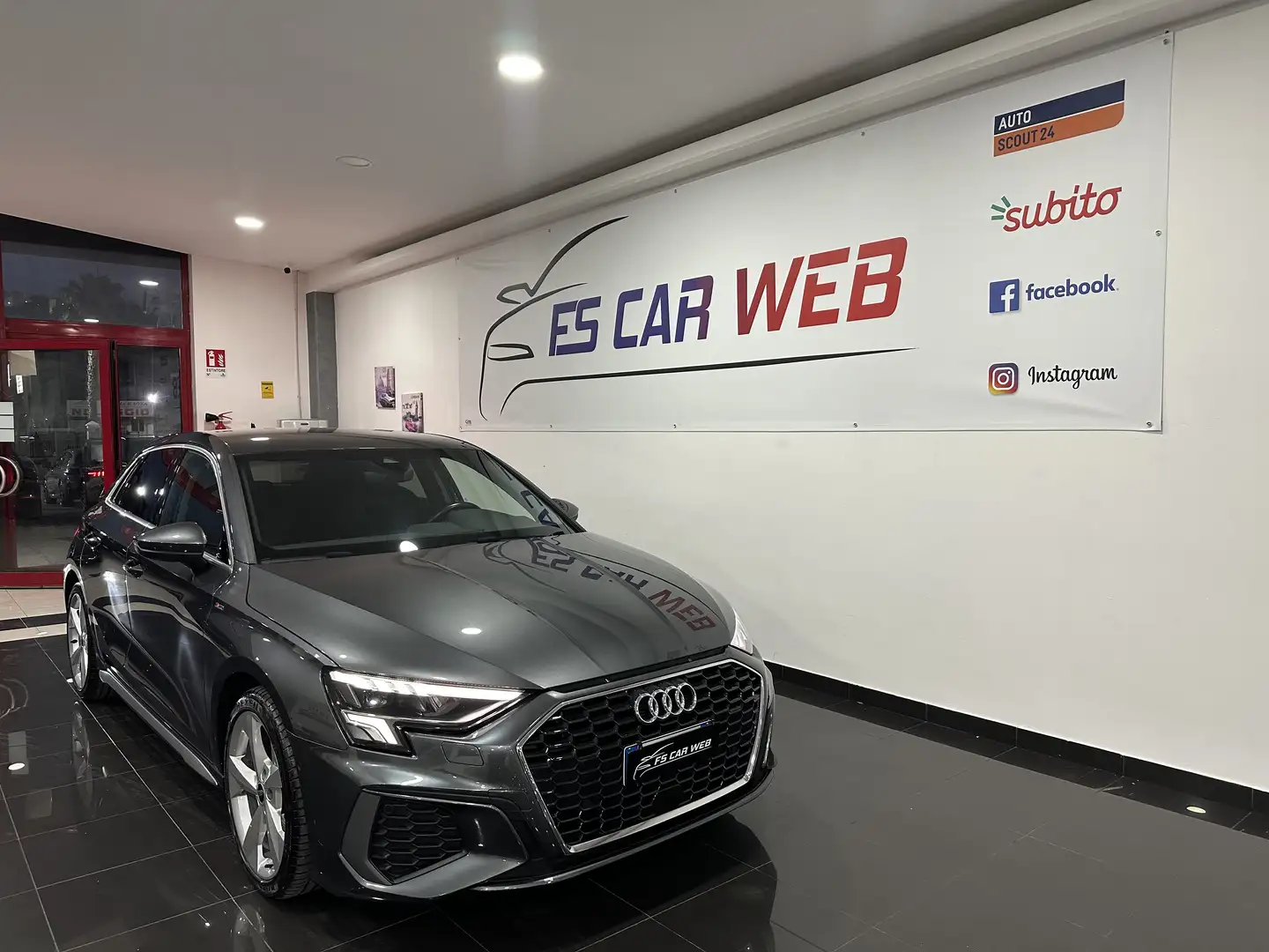 Audi A3 SPB 30 2.0 tdi S line edition s-tronic 116 cv Grigio - 1