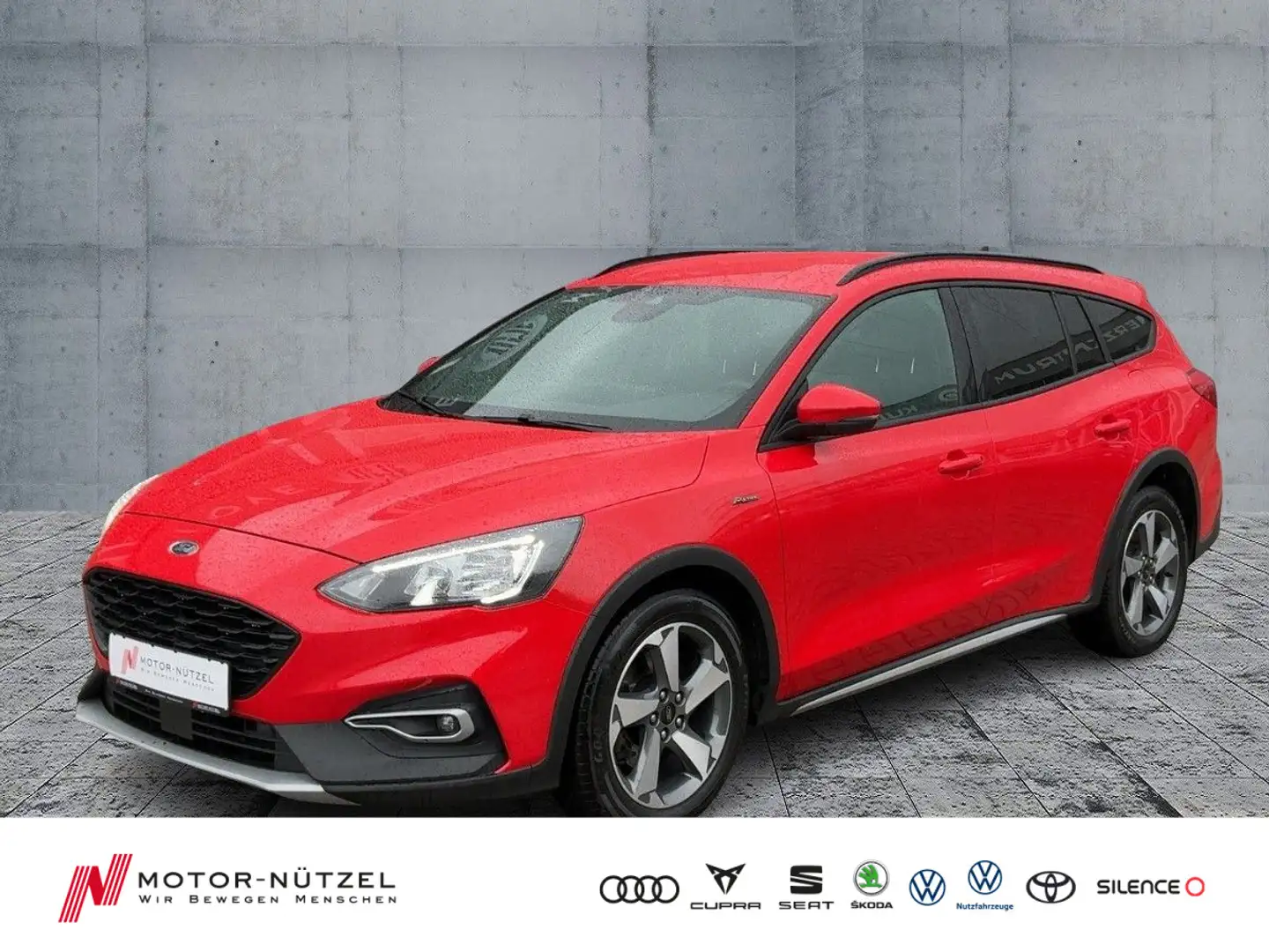 Ford Focus Turnier 1.0 Hybrid ACTIVE X LED+NAVI+AHK Rot - 1