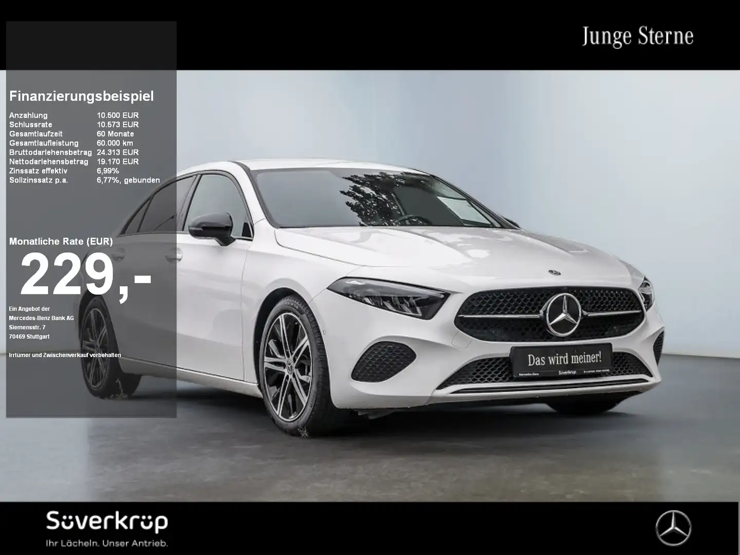 Mercedes-Benz A 200 Limo , PROGRESSIVE NIGHT SPUR KAMERA PDC Weiß - 1