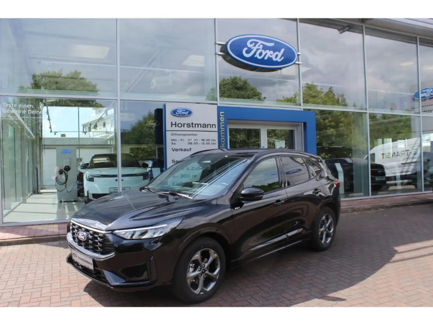 Ford Kuga ST-LINE AUTOMATIK, LED, NAVI, PDC, RFK, BEH. WSS & Negro - 1
