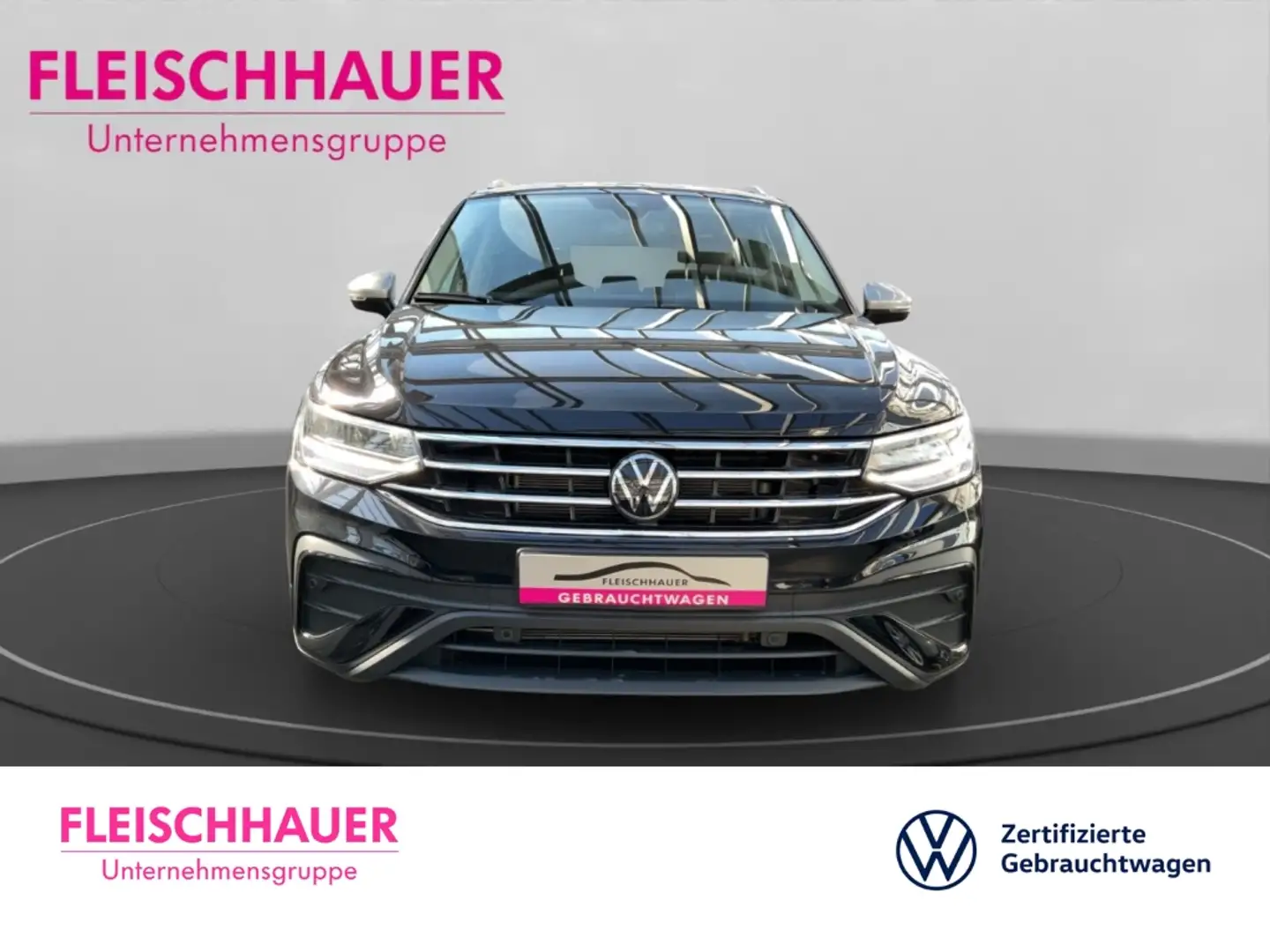 Volkswagen Tiguan Allspace 1.5 TSI DSG AHK Navi Digitales Cockpit LED ACC El. Schwarz - 2