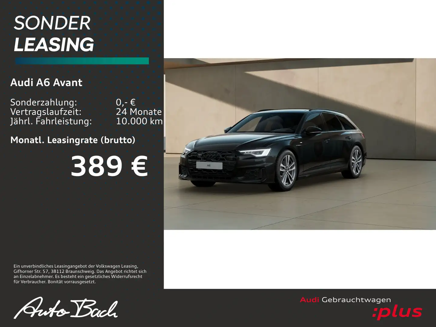 Audi A6 S line 45TDI qu Navi LED Panorama ACC A Schwarz - 2