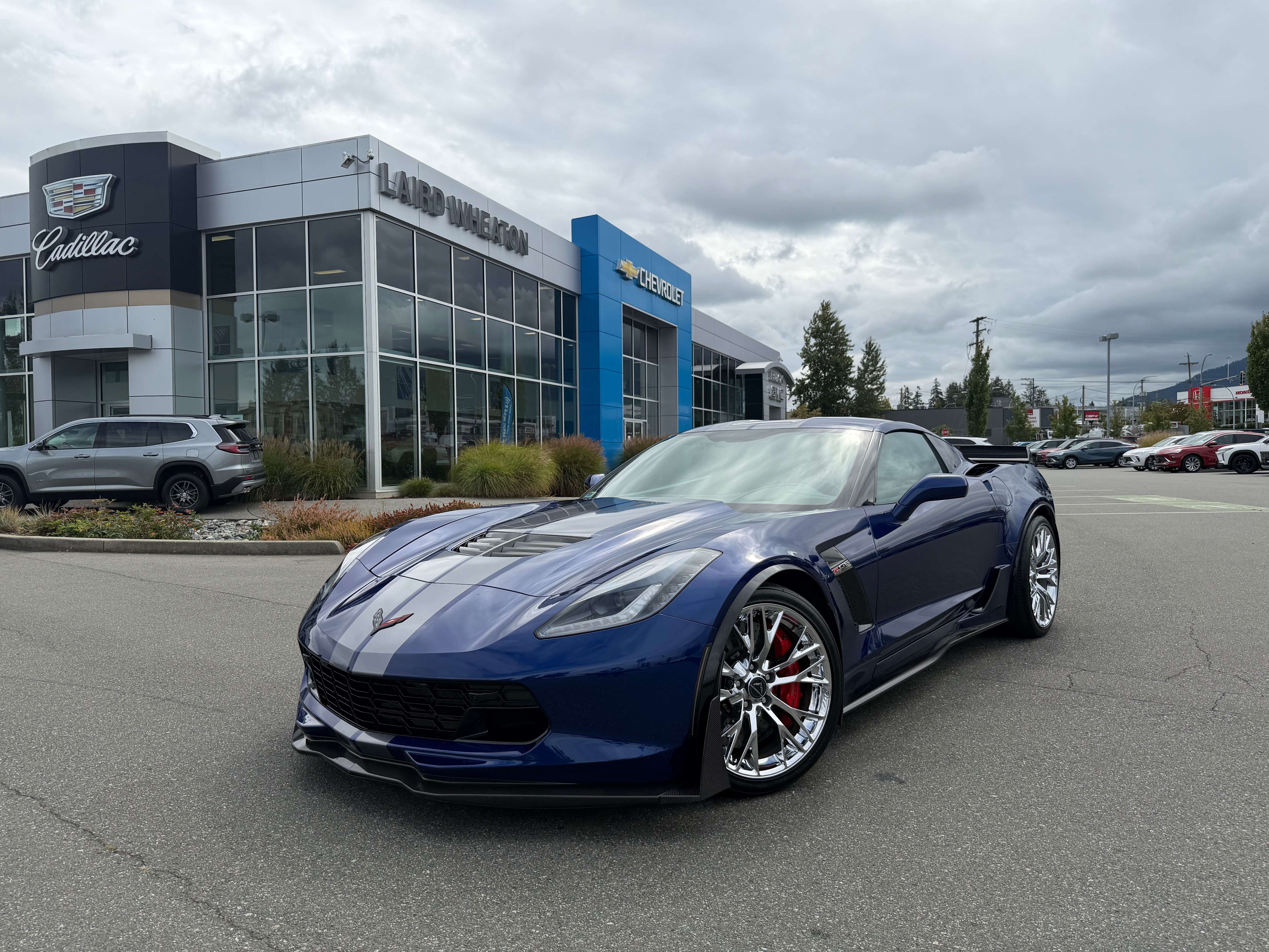 Blue 2017 Chevrolet Corvette Coupe Rear-Wheel Drive Automatic