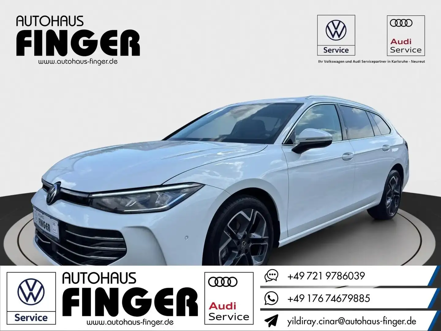Volkswagen Passat Variant 1.5 eTSI Elegance*AHK/Pano/Leder* Weiß - 1