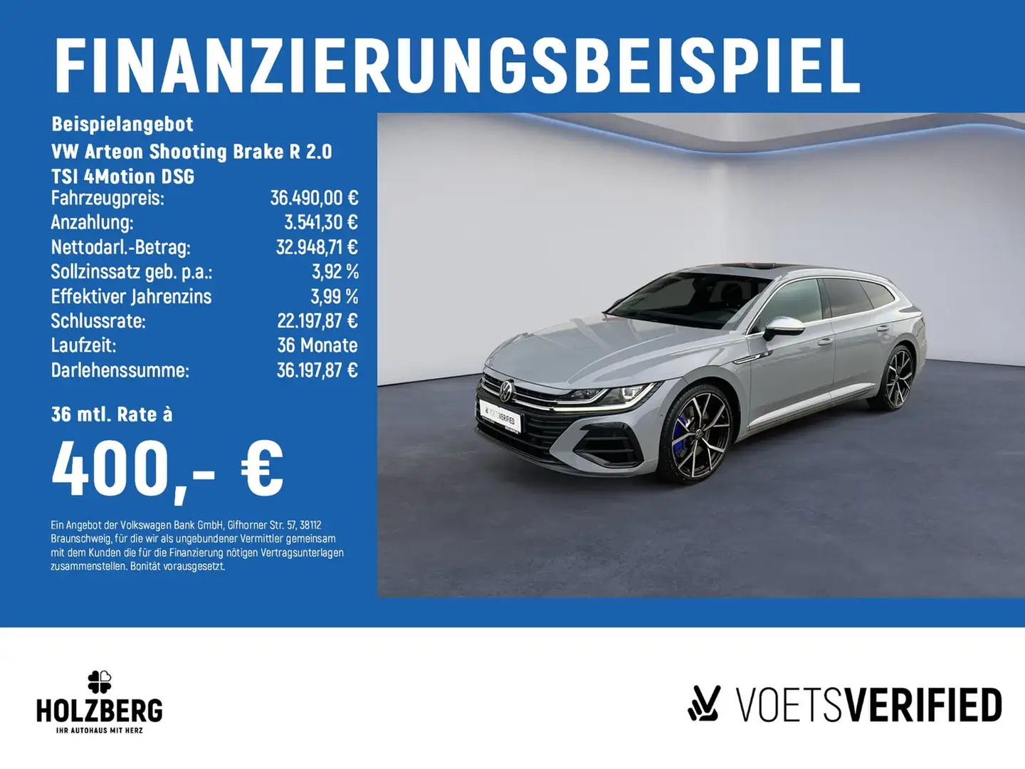 Volkswagen Arteon Shooting Brake R 2.0 TSI 4Motion DSG LED+PDC+SHZ Grau - 2