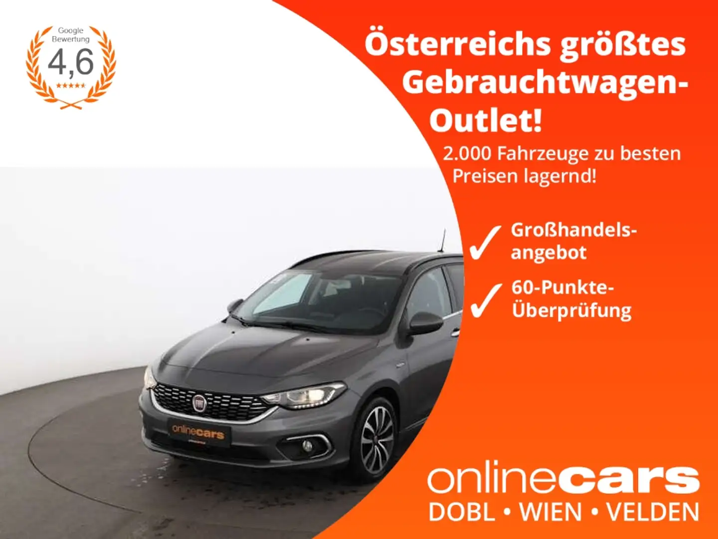 Fiat Tipo Kombi 1.4 T-Jet Lounge NAVI R-CAM SITZHZG Grau - 1
