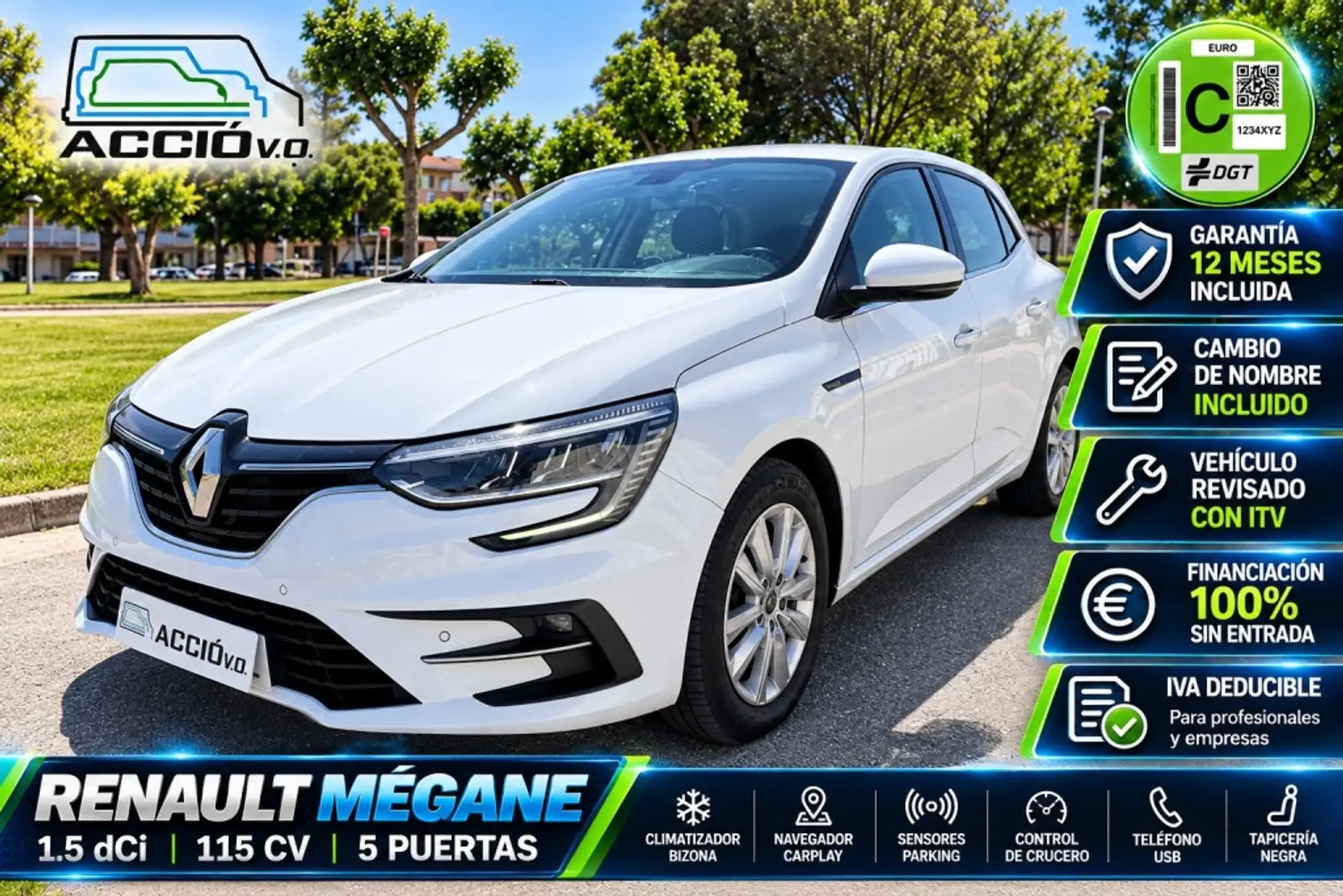 Renault Megane 1.5dCi Blue Business 85kW Blanco - 1