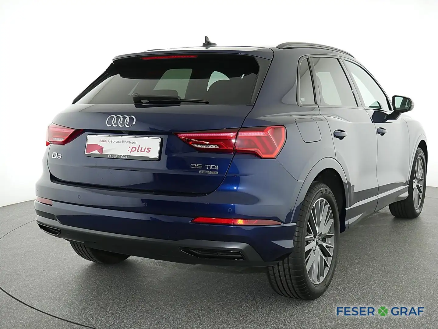 Audi Q3 35 TDI qu S tronic S Line Int Matrix,Navi,Leder,Ka Blau - 2